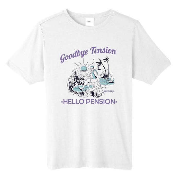 Funny Retired Retirement Gift Goodbye Tension Tall Fusion ChromaSoft Performance T-Shirt