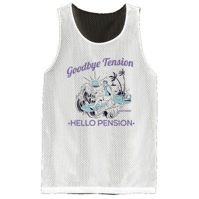 Funny Retired Retirement Gift Goodbye Tension Mesh Reversible Basketball Jersey Tank