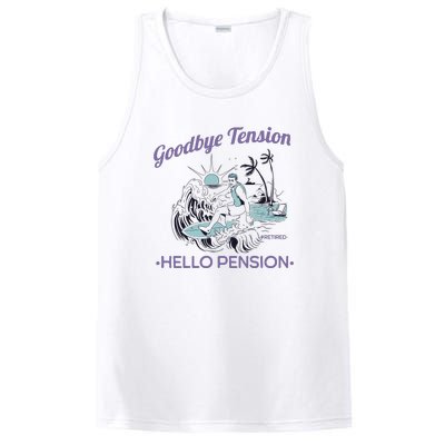 Funny Retired Retirement Gift Goodbye Tension PosiCharge Competitor Tank