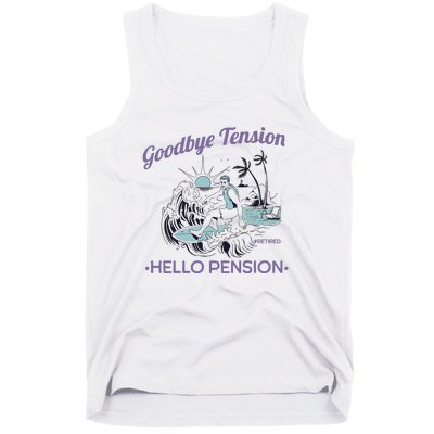 Funny Retired Retirement Gift Goodbye Tension Tank Top