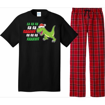 Fa Ra Ra Rawr Funny Dinosaur Christmas Gift Pajama Set