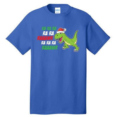 Fa Ra Ra Rawr Funny Dinosaur Christmas Gift Tall T-Shirt