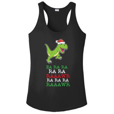 Fa Ra Ra Rawr Funny Dinosaur Christmas Gift Ladies PosiCharge Competitor Racerback Tank