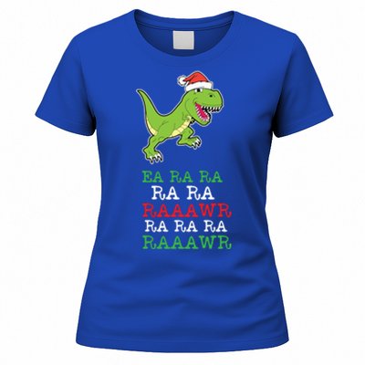 Fa Ra Ra Rawr Funny Dinosaur Christmas Gift Women's T-Shirt