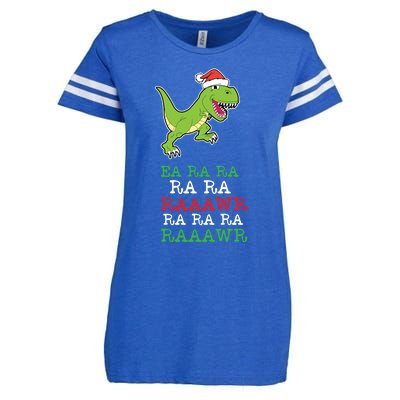 Fa Ra Ra Rawr Funny Dinosaur Christmas Gift Enza Ladies Jersey Football T-Shirt