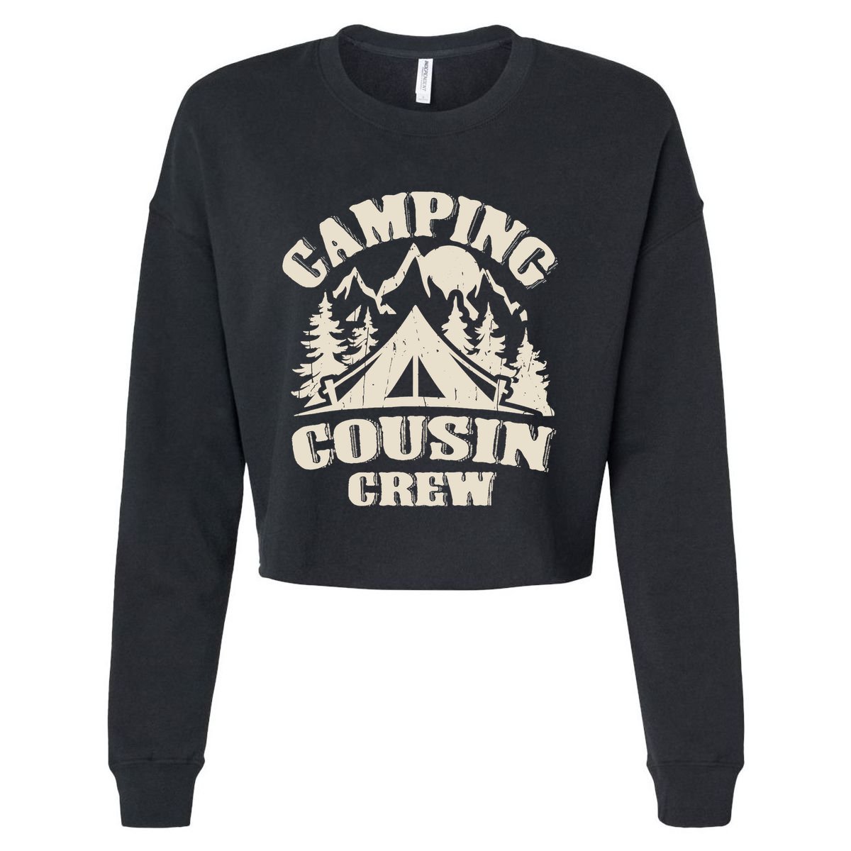 Family Reunion Road Trip Matching Group Camping Cropped Pullover Crew