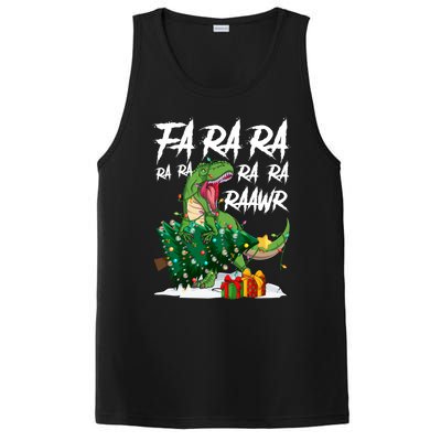 Fa Ra Ra Rawr Santa T Rex Xmas Pajama Merry Christmas Great Gift PosiCharge Competitor Tank