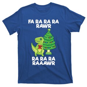 Fa Ra Rawr Christmas Tyrannosaurus Rex Xmas Santa Hat Cool Gift T-Shirt