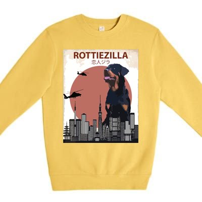 Funny Rottweiler Rottie Dog Lovers Gift Premium Crewneck Sweatshirt