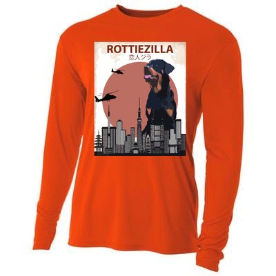 Funny Rottweiler Rottie Dog Lovers Gift Cooling Performance Long Sleeve Crew