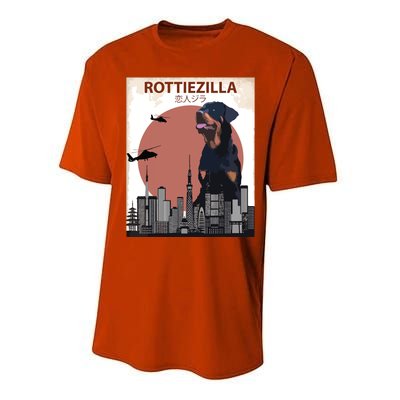 Funny Rottweiler Rottie Dog Lovers Gift Performance Sprint T-Shirt