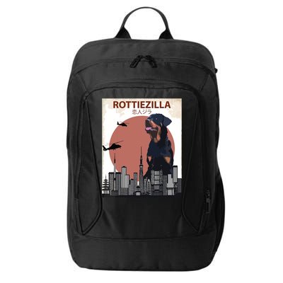 Funny Rottweiler Rottie Dog Lovers Gift City Backpack