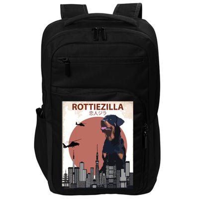 Funny Rottweiler Rottie Dog Lovers Gift Impact Tech Backpack