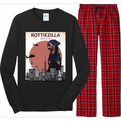 Funny Rottweiler Rottie Dog Lovers Gift Long Sleeve Pajama Set