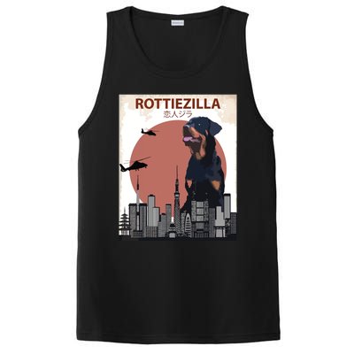 Funny Rottweiler Rottie Dog Lovers Gift PosiCharge Competitor Tank