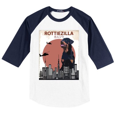 Funny Rottweiler Rottie Dog Lovers Gift Baseball Sleeve Shirt