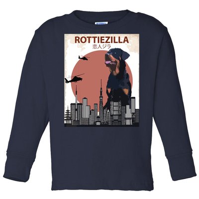 Funny Rottweiler Rottie Dog Lovers Gift Toddler Long Sleeve Shirt