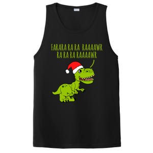 Fa Ra Rawr Trex Christmas Carol Funny Fa La La Dinosaur Gift PosiCharge Competitor Tank