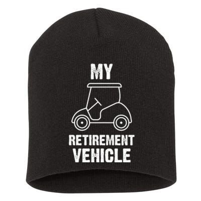 Funny Retirement Retired Golf Gift Short Acrylic Beanie