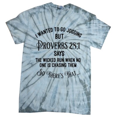 Funny Religious Running Tie-Dye T-Shirt