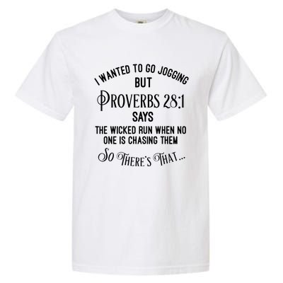 Funny Religious Running Garment-Dyed Heavyweight T-Shirt