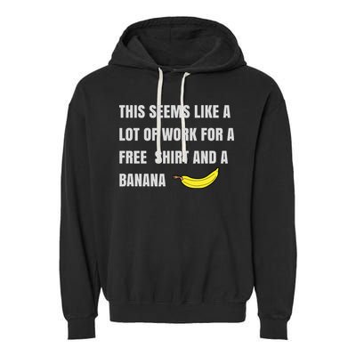 Funny Running Race For Runners And Half Marathon Garment-Dyed Fleece Hoodie