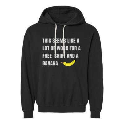 Funny Running Race For Runners And Half Marathon Garment-Dyed Fleece Hoodie