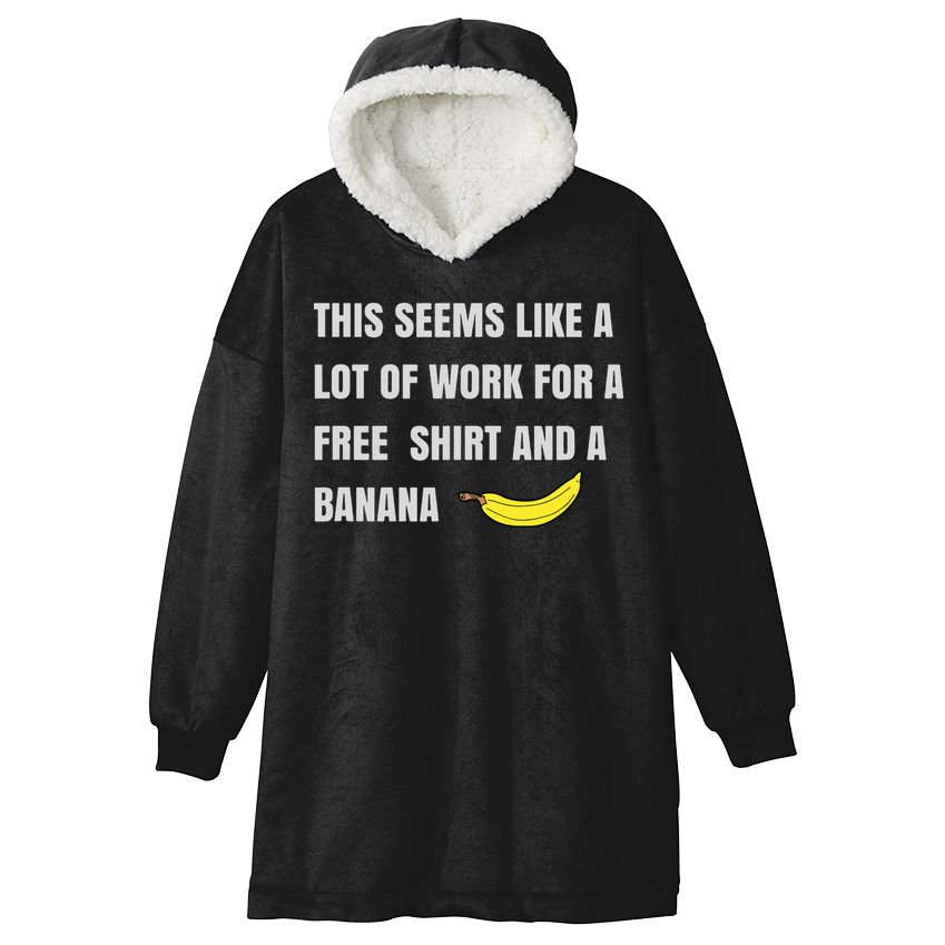 Funny Running Race For Runners And Half Marathon Hooded Wearable Blanket