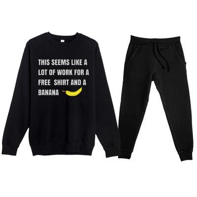 Funny Running Race For Runners And Half Marathon Premium Crewneck Sweatsuit Set