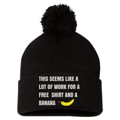Funny Running Race For Runners And Half Marathon Pom Pom 12in Knit Beanie