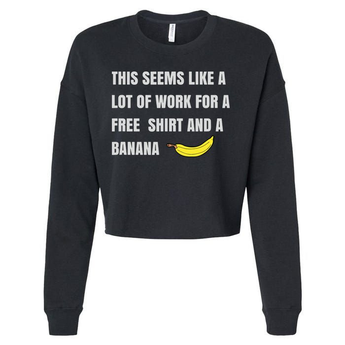 Funny Running Race For Runners And Half Marathon Cropped Pullover Crew