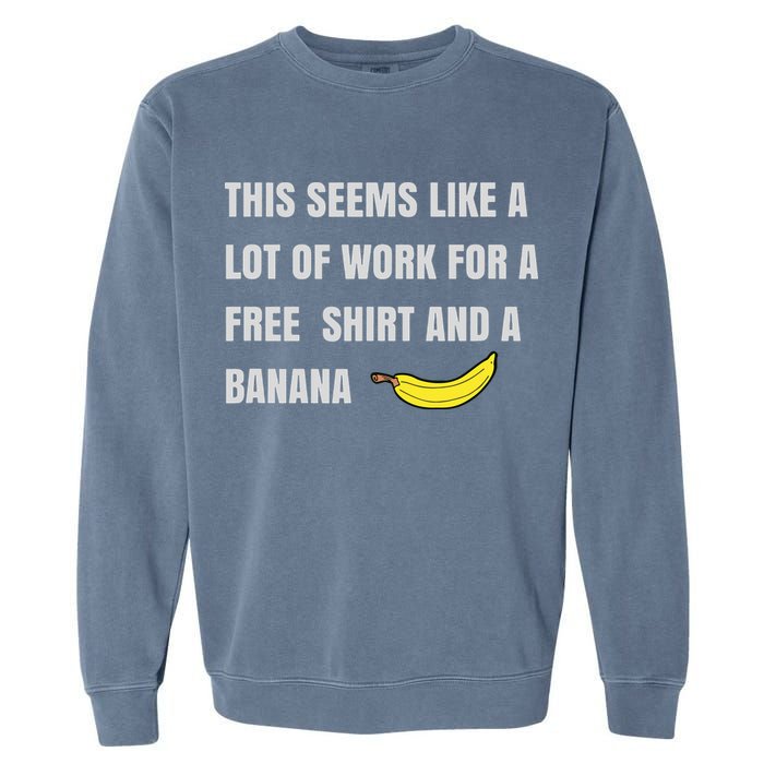 Funny Running Race For Runners And Half Marathon Garment-Dyed Sweatshirt