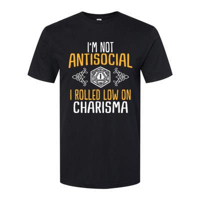 Funny RPG Rolled Low Charisma Softstyle® CVC T-Shirt