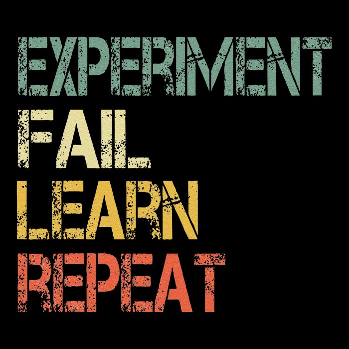 Funny Retro Scientist Experiment Fail Learn Repeat Teacher Impact Tech Backpack
