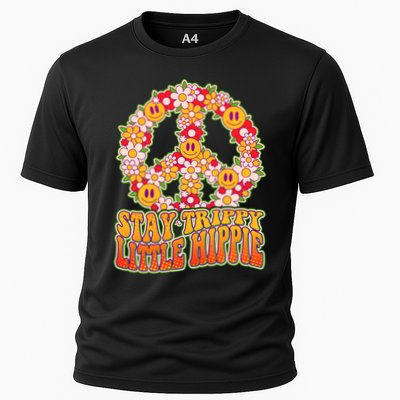 Funny Retro Sixties 60's Stay Trippy Little Hippie Peace Performance Shirt