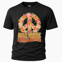 Funny Retro Sixties 60's Stay Trippy Little Hippie Peace Cooling Performance Crew T-Shirt