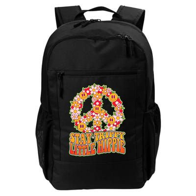 Funny Retro Sixties 60's Stay Trippy Little Hippie Peace Backpack