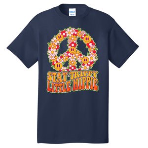 Funny Retro Sixties 60's Stay Trippy Little Hippie Peace Tall T-Shirt