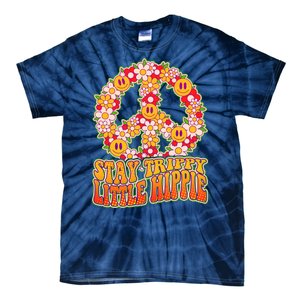 Funny Retro Sixties 60's Stay Trippy Little Hippie Peace Tie-Dye T-Shirt