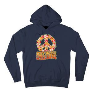 Funny Retro Sixties 60's Stay Trippy Little Hippie Peace Tall Hoodie