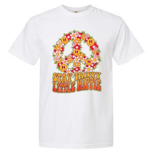 Funny Retro Sixties 60's Stay Trippy Little Hippie Peace Garment-Dyed Heavyweight T-Shirt