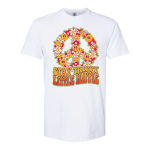 Funny Retro Sixties 60's Stay Trippy Little Hippie Peace Softstyle CVC T-Shirt