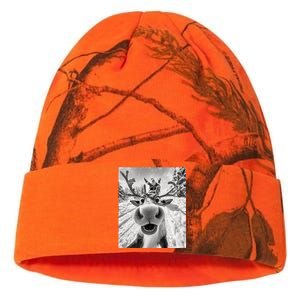 Funny Reindeer Selfie Christmas Kati Licensed 12" Camo Beanie