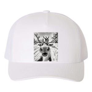 Funny Reindeer Selfie Christmas Yupoong Adult 5-Panel Trucker Hat