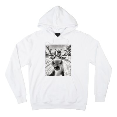 Funny Reindeer Selfie Christmas Hoodie