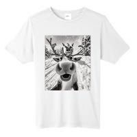 Funny Reindeer Selfie Christmas Tall Fusion ChromaSoft Performance T-Shirt