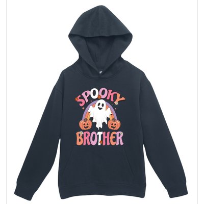 Family Retro Spooky Brother Groovy Retro Halloween Ghost Costume Gift Urban Pullover Hoodie