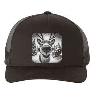 Funny Reindeer Selfie Christmas Yupoong Adult 5-Panel Trucker Hat