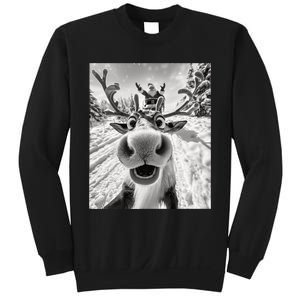 Funny Reindeer Selfie Christmas Sweatshirt