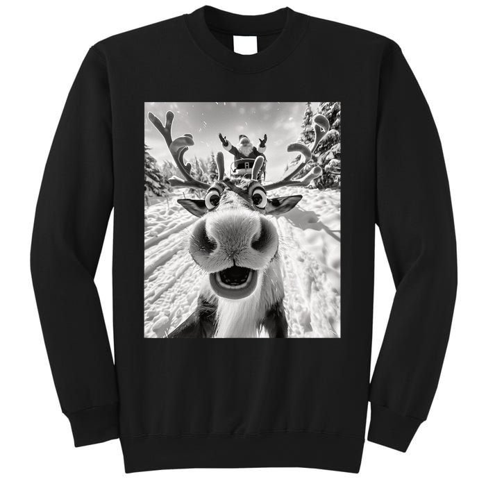 Funny Reindeer Selfie Christmas Sweatshirt